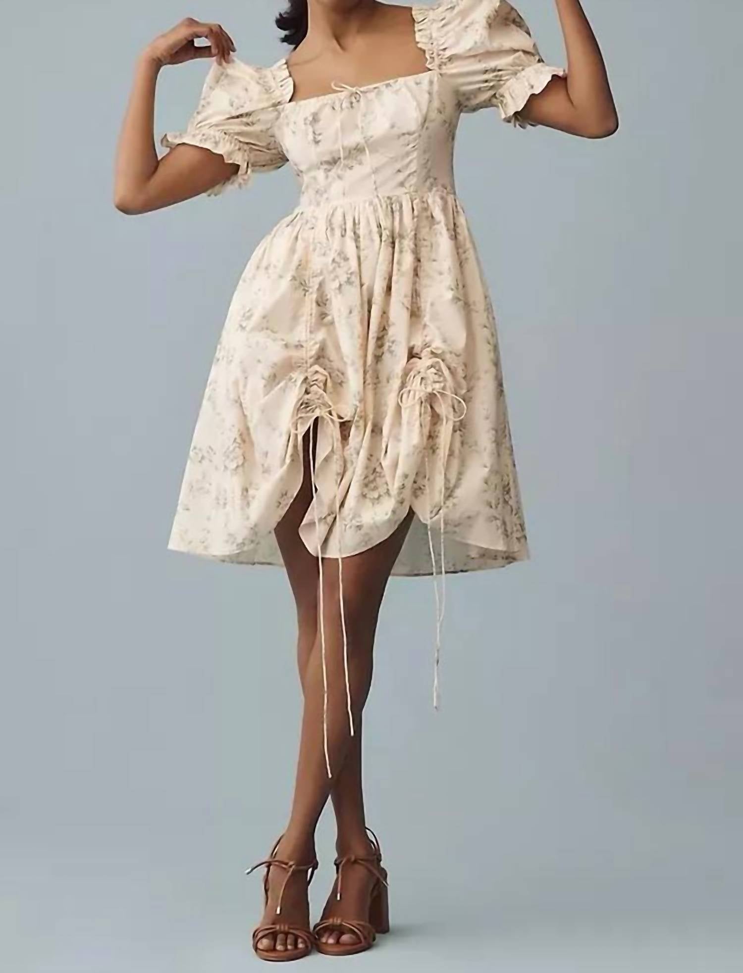 Selkie - Anthropologie Selkie Puff-sleeve Mini Dress