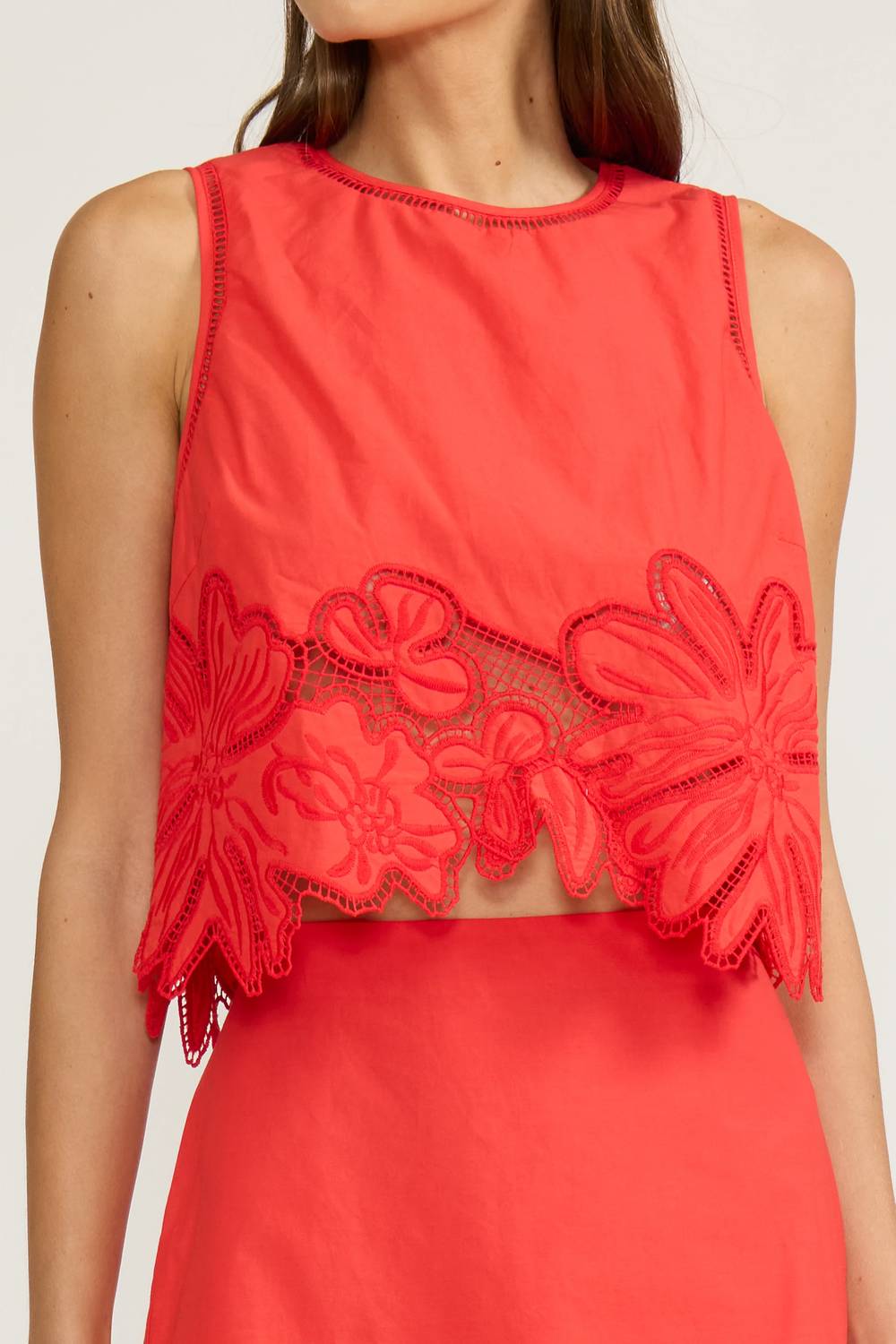 Lucy Paris - Kayla Eyelet Sleeveless Top