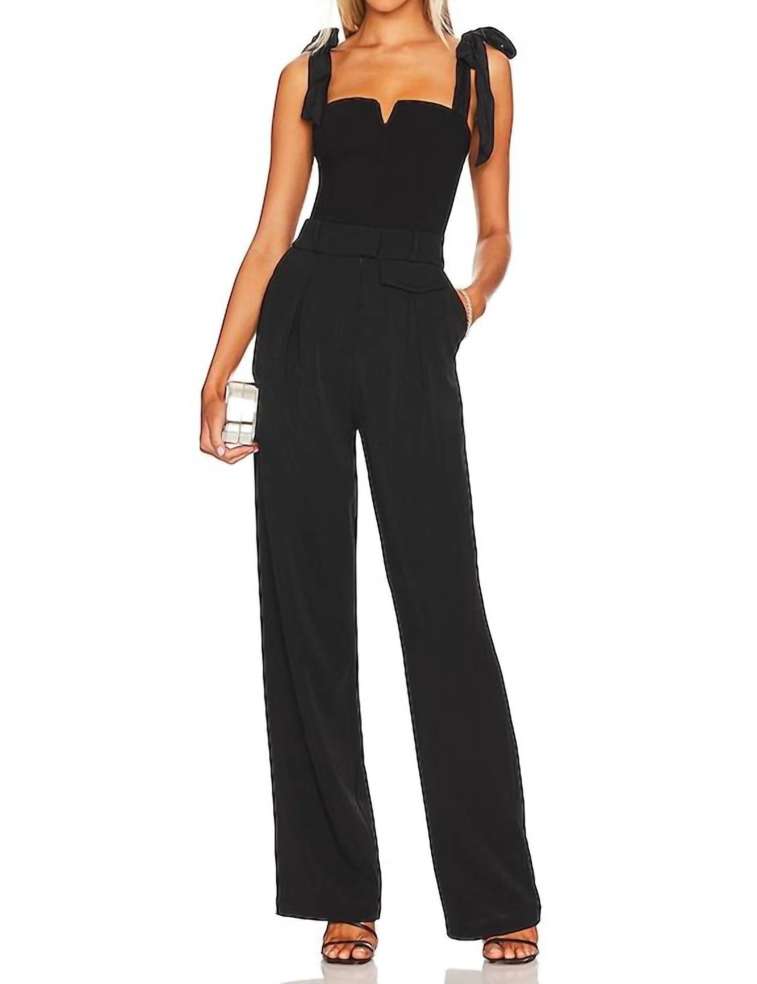 Free People - Lola Shoulder Tie Seamed Bodysuit