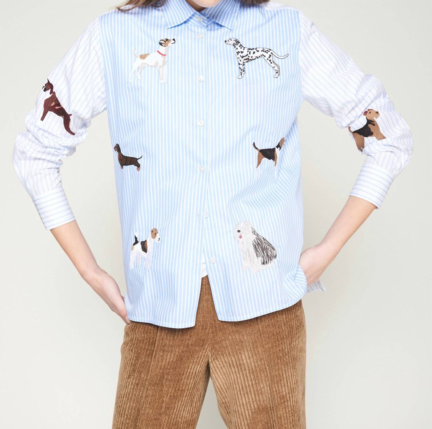 Vilagallo - Puppies Galore Button-down Shirt