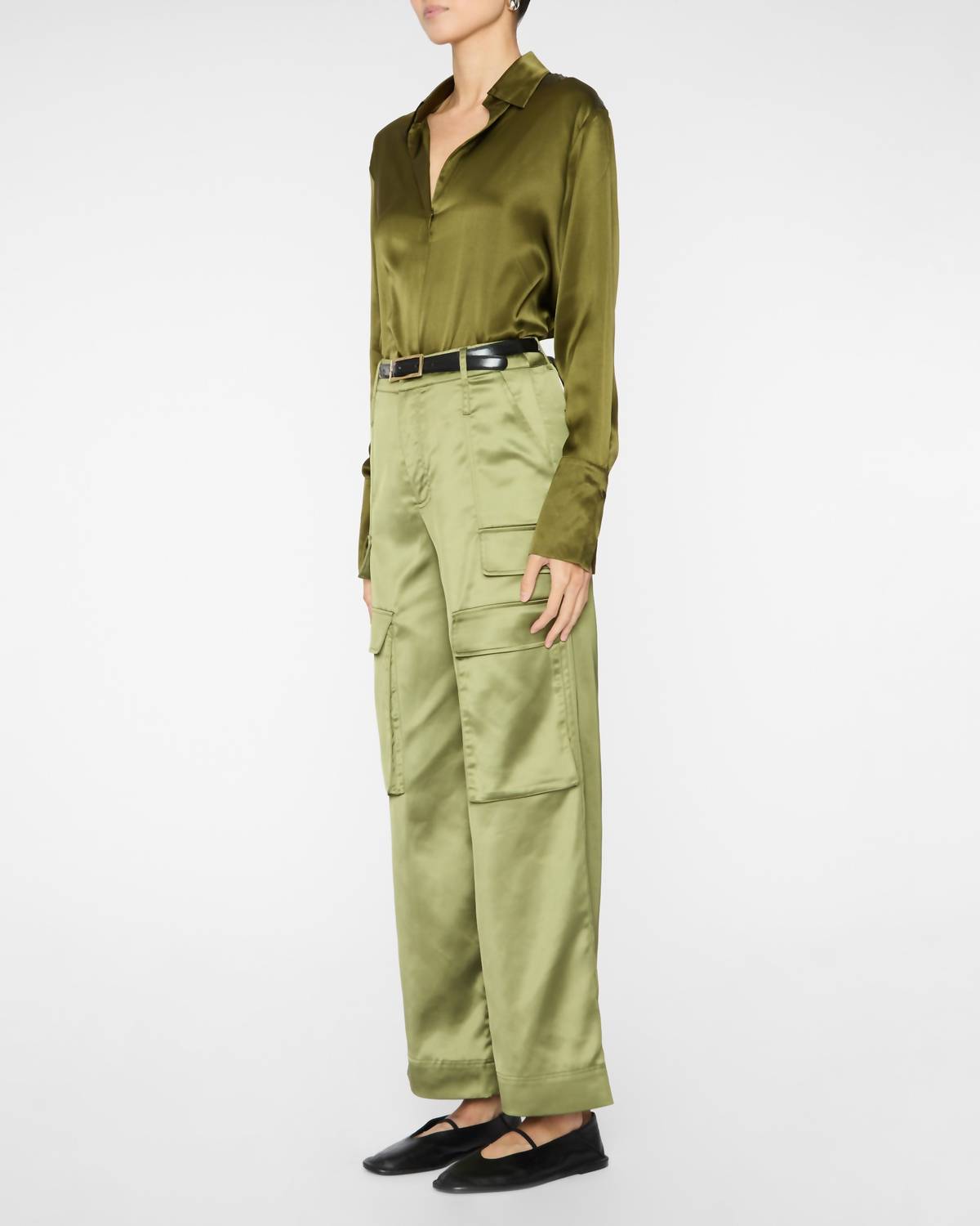 Catherine Gee - Daria French Cuff Silk Blouse