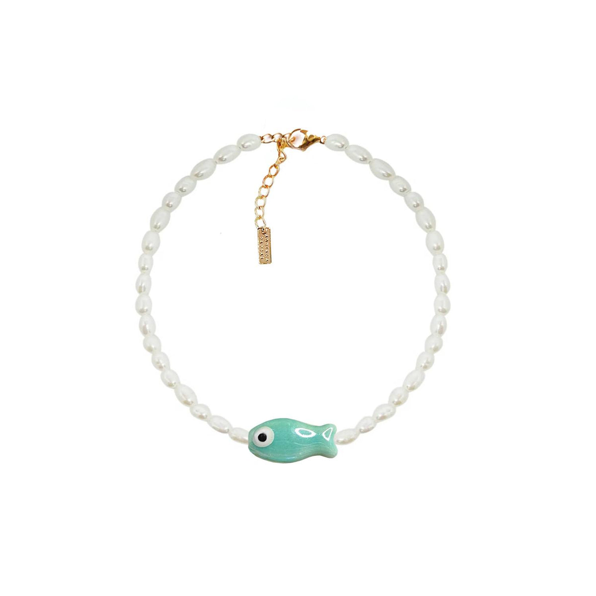 Adriana Pappas - Women's Fishy Pearls Anklet
