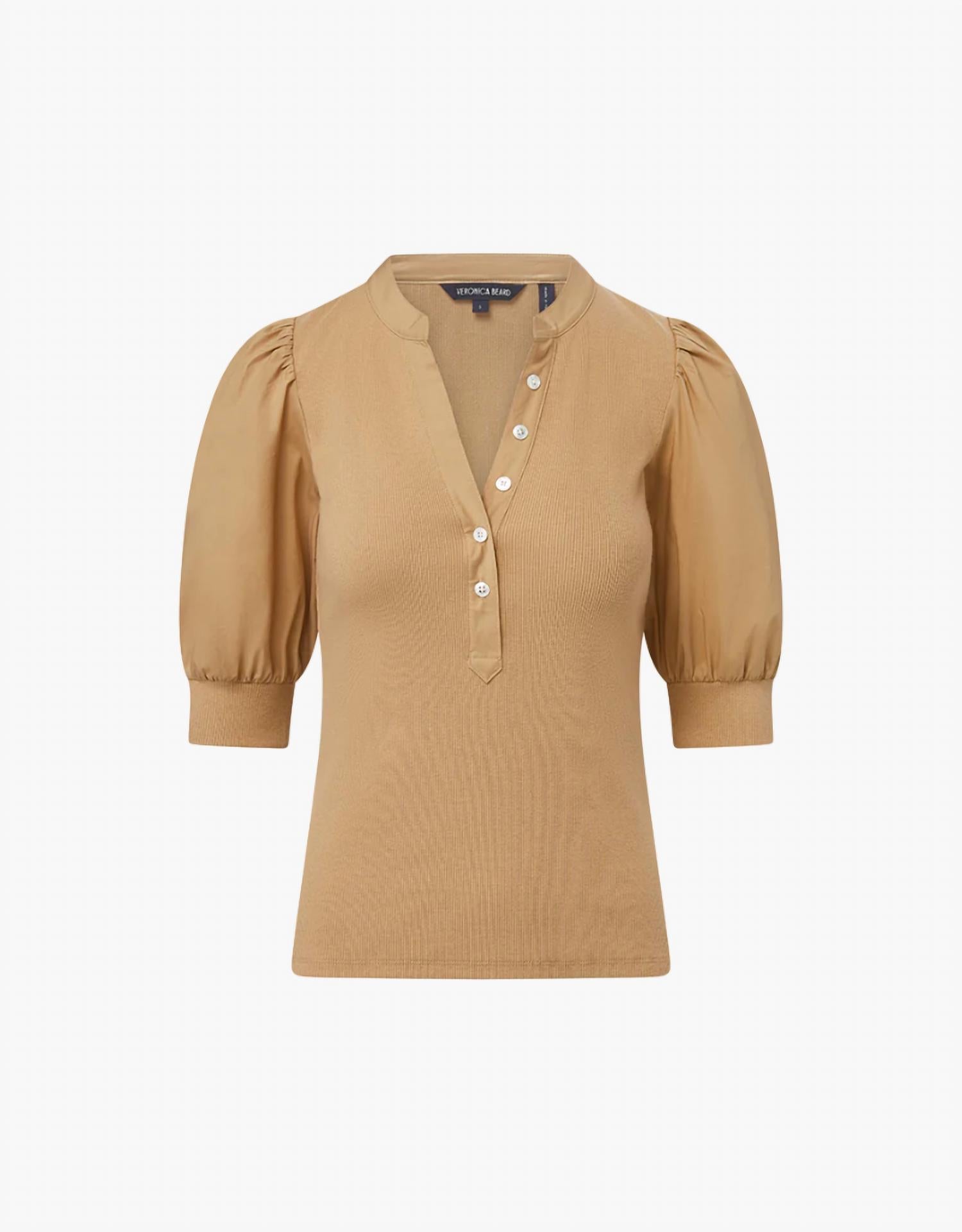 Veronica Beard - Coralee Puff-sleeve Tee