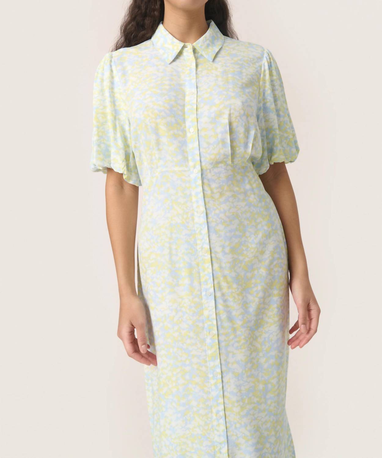Soaked In Luxury - Wynter Midi Half Sleeve Shirt Dress