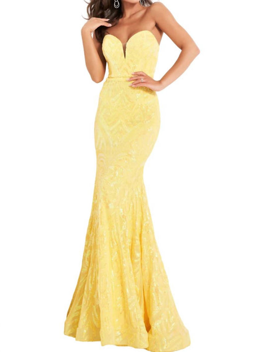 Jovani - Strapless Sweetheart Prom Dress