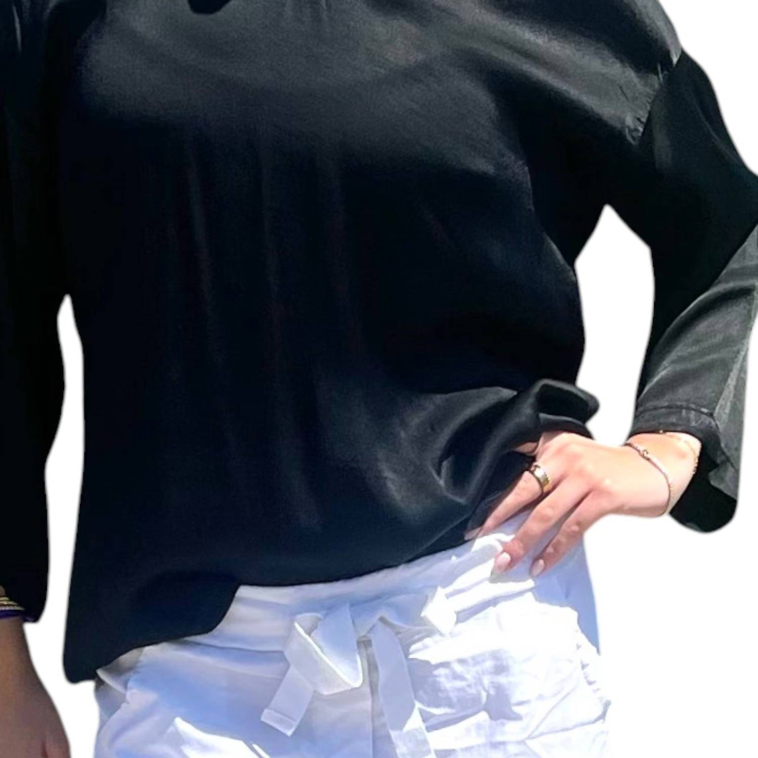 Brand Bazar - Satin V-Neck Top