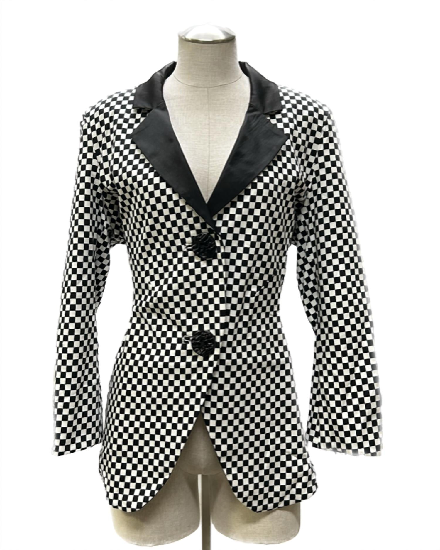 CHECK PRINT BLAZER