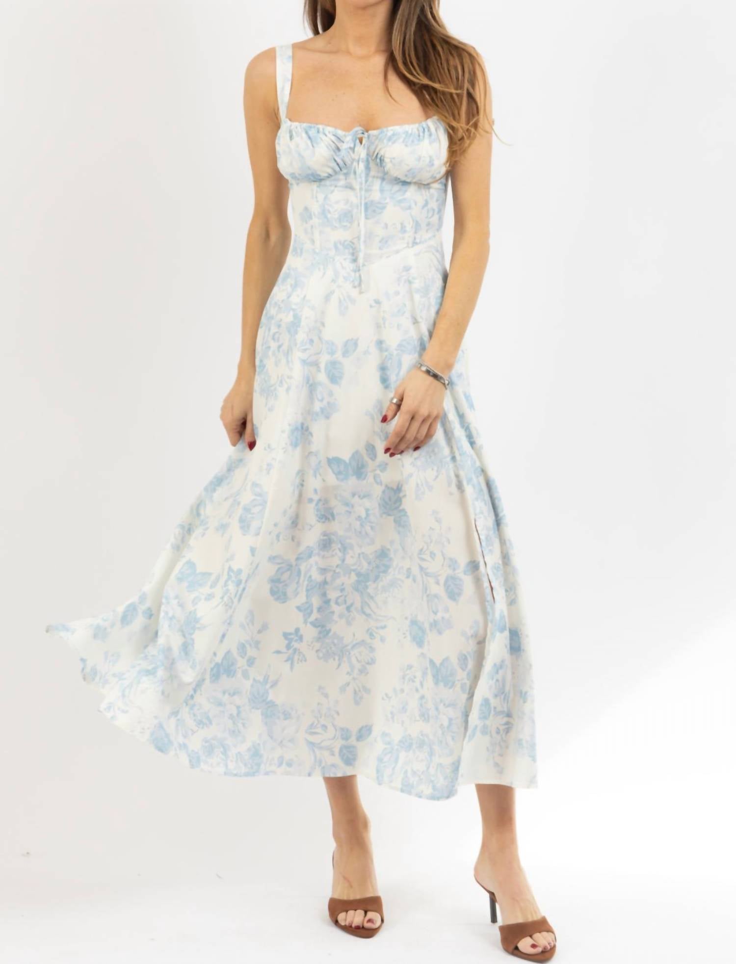 Mable - FLO BUSTIER MIDI DRESS