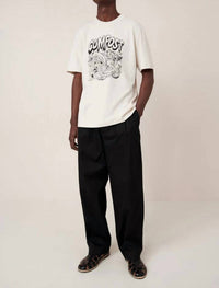 Kowtow Compost Staple Tee in whisper - men's t-shirt - detail view