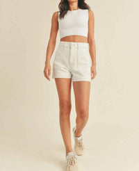 Just Black Denim - High Rise Utility Shorts
