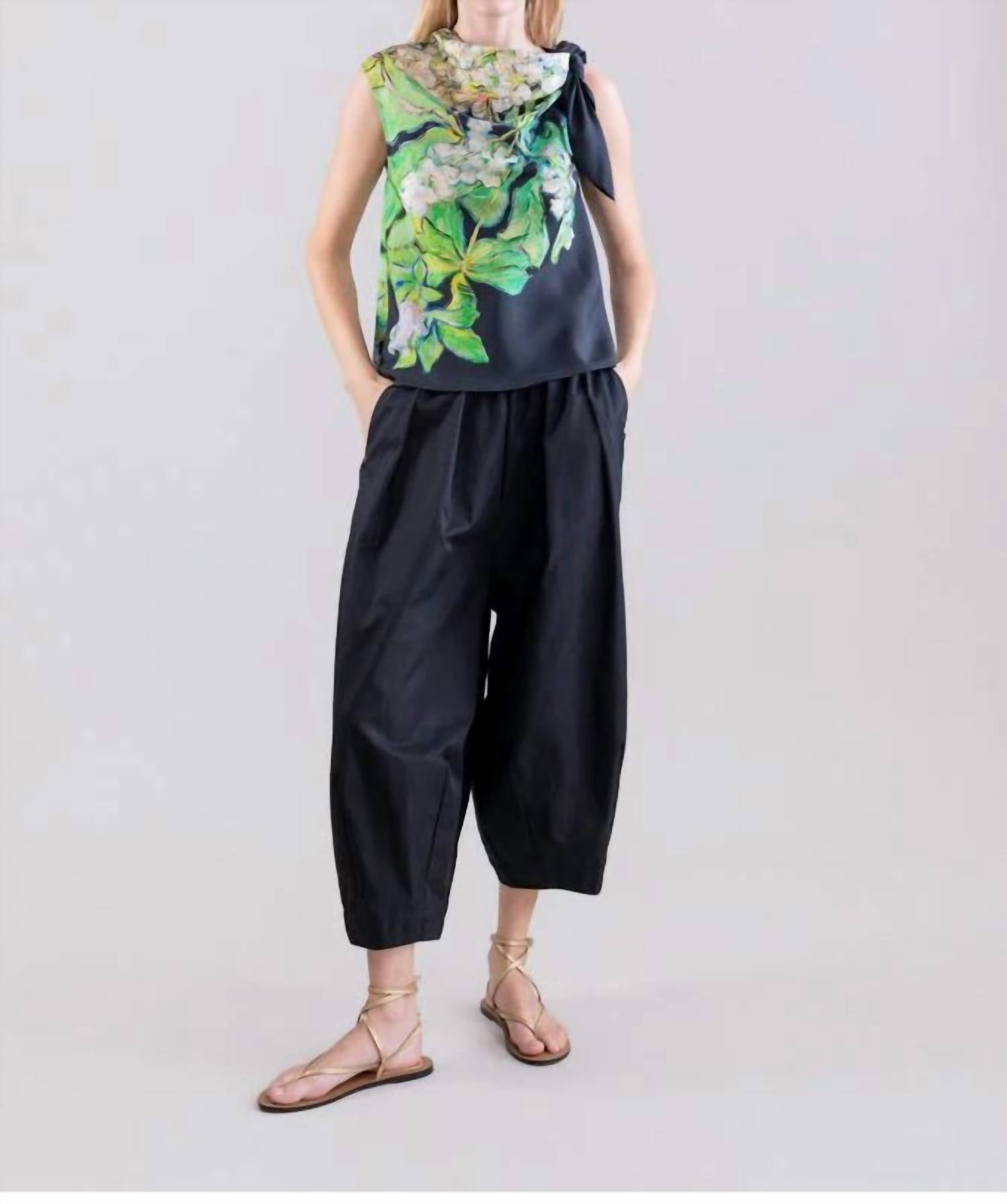 Psophia - Silk Habotai Print Top