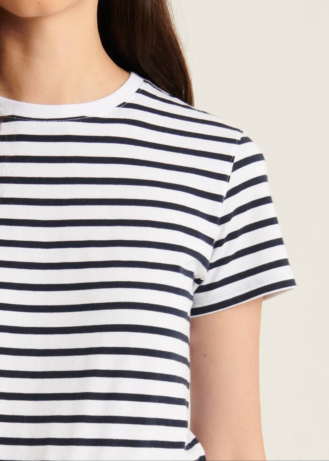 Patrick Assaraf - Iconic Classic Stripe Crew Tee