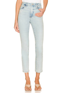 Good American - CLASSIC NATURAL FRAY HEM JEAN