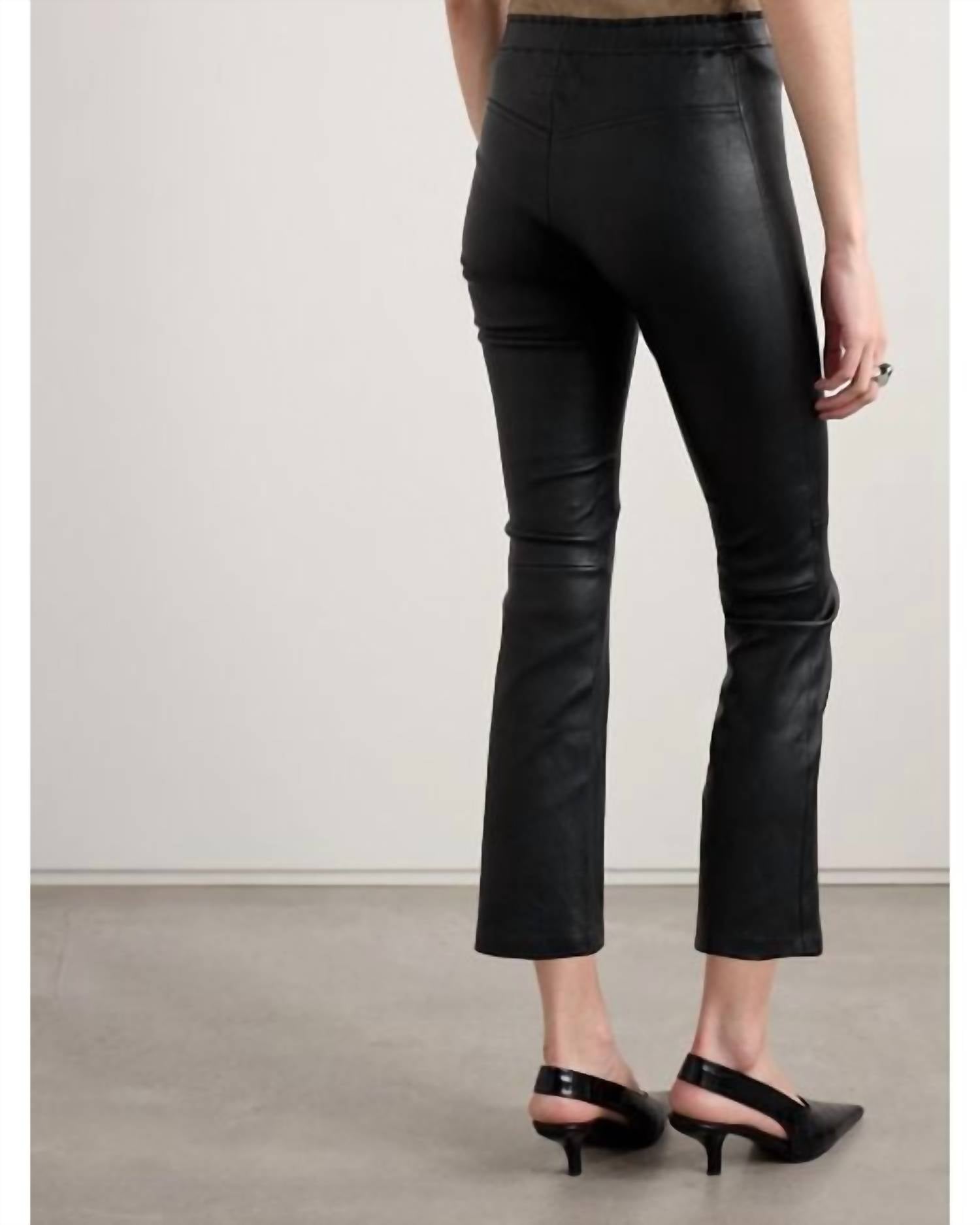 Stouls - Jp Twenty Cropped Leather Flared Pants