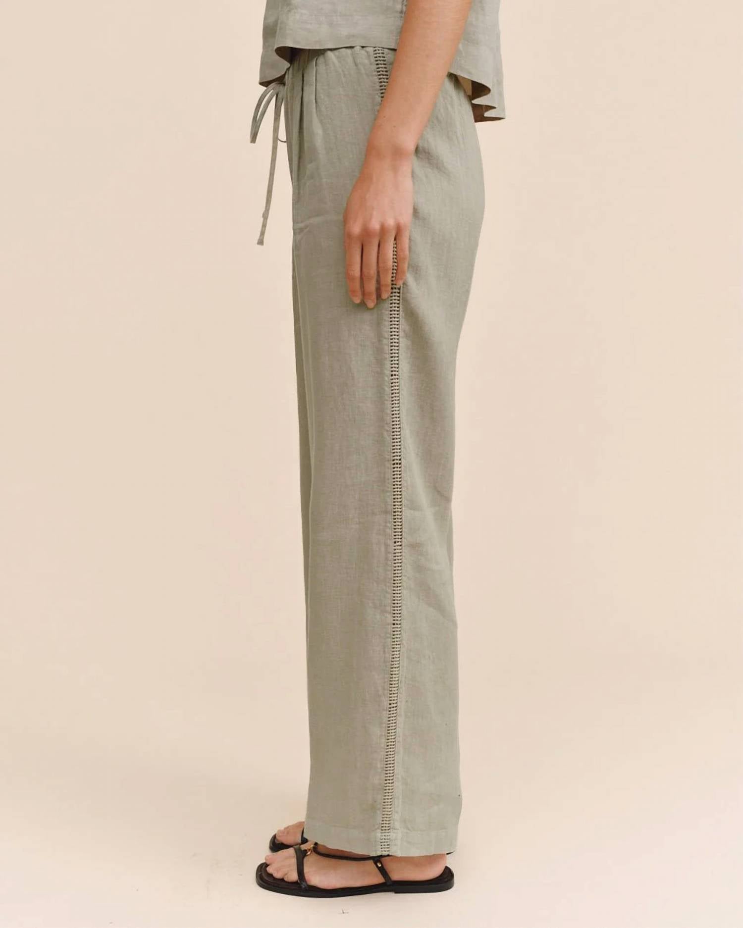 Bella Dahl - Beach Pant With Lattice Stripes