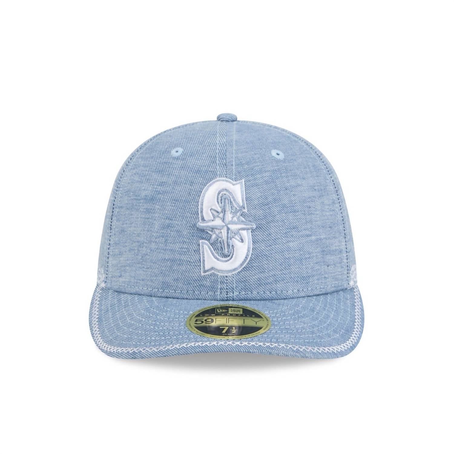 New Era - Men's Seattle Mariners Hand Stitched Chambray Low Profile 59fifty Cap