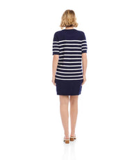 Karen Kane - Short Sleeve Henley Sweater Dress