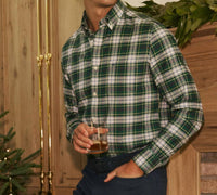 SOUTHERN TIDE Gordon Tartan Skipjack Sport Shirt in salt meadow 1 - men's shirt - view 7
