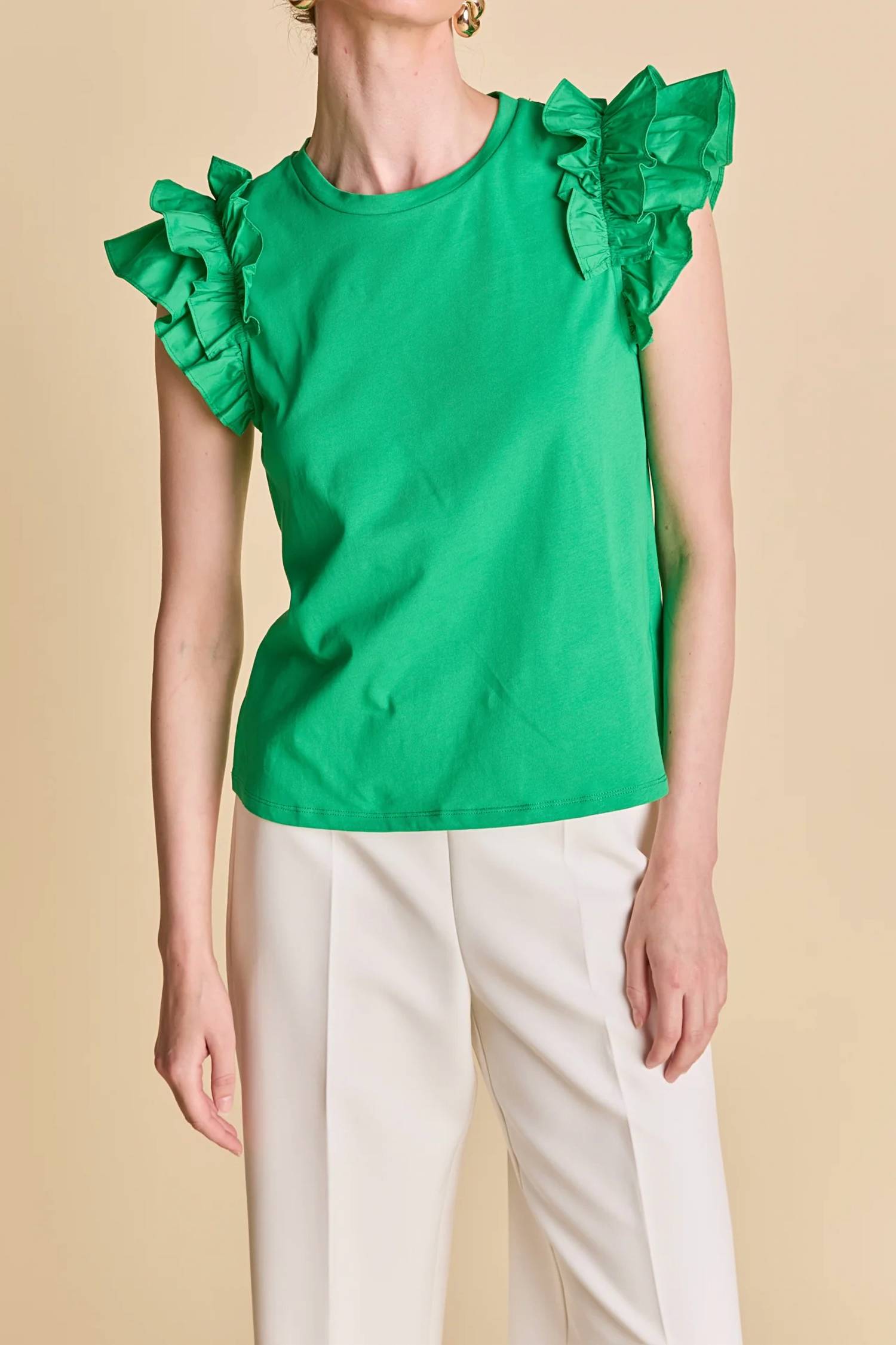 2.7 August Apparel - Sammie Ruffle Top