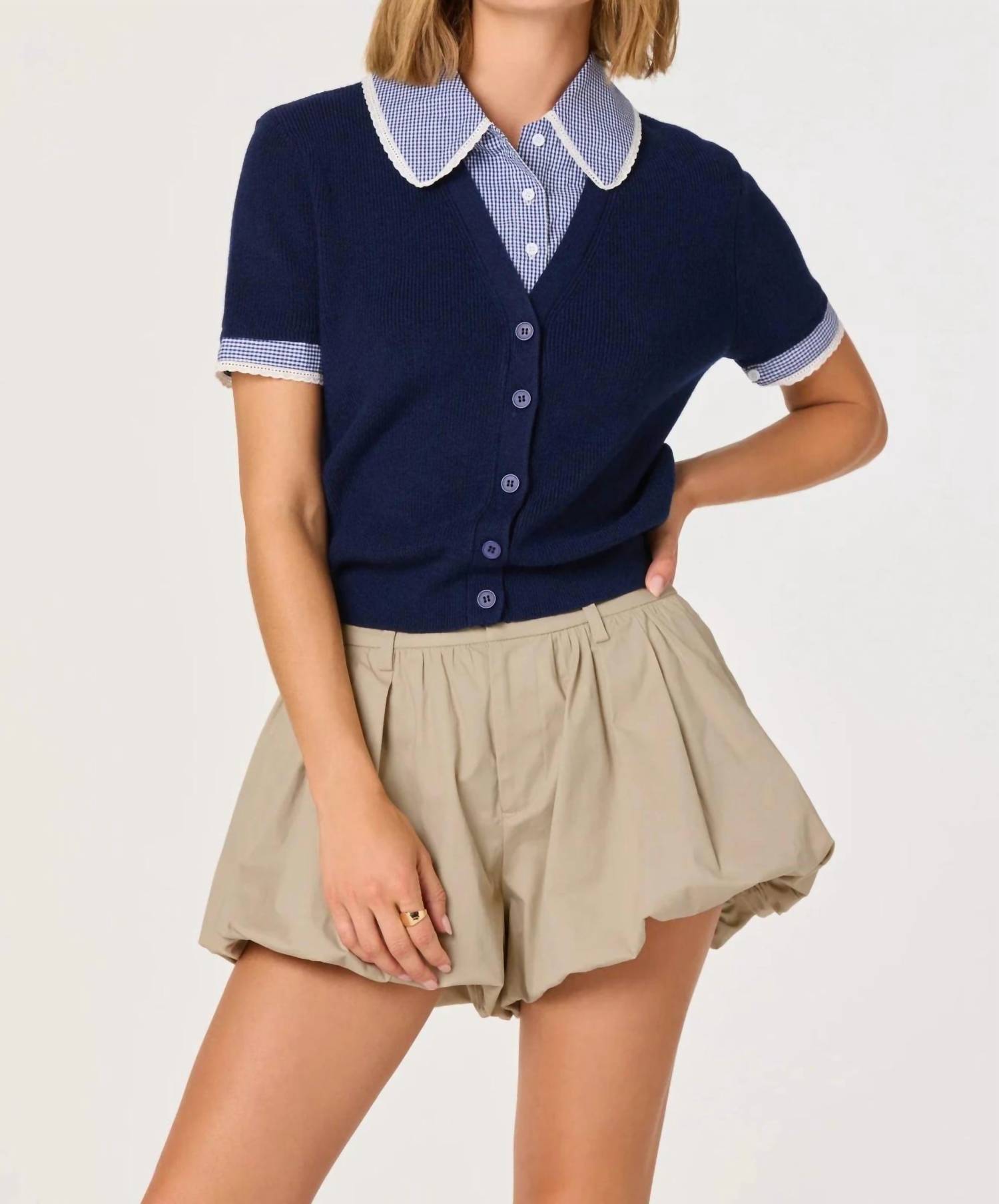 Astr - Marlee Classic Button-front Cardigan