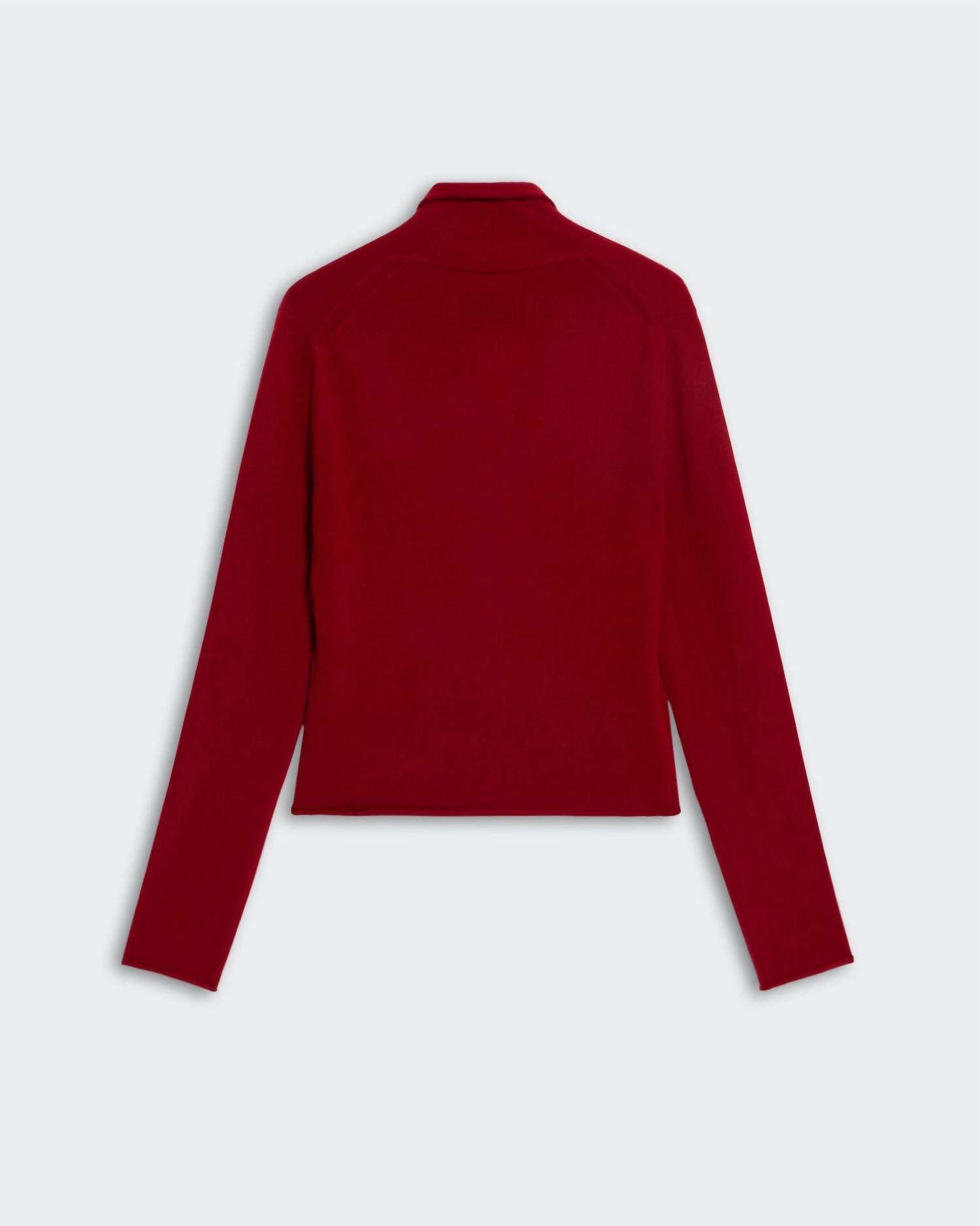 Guest In Residence Stealth Hook Front Cardigan in residence stealth hook front cardigan in ruby - women's cardigan - view 6