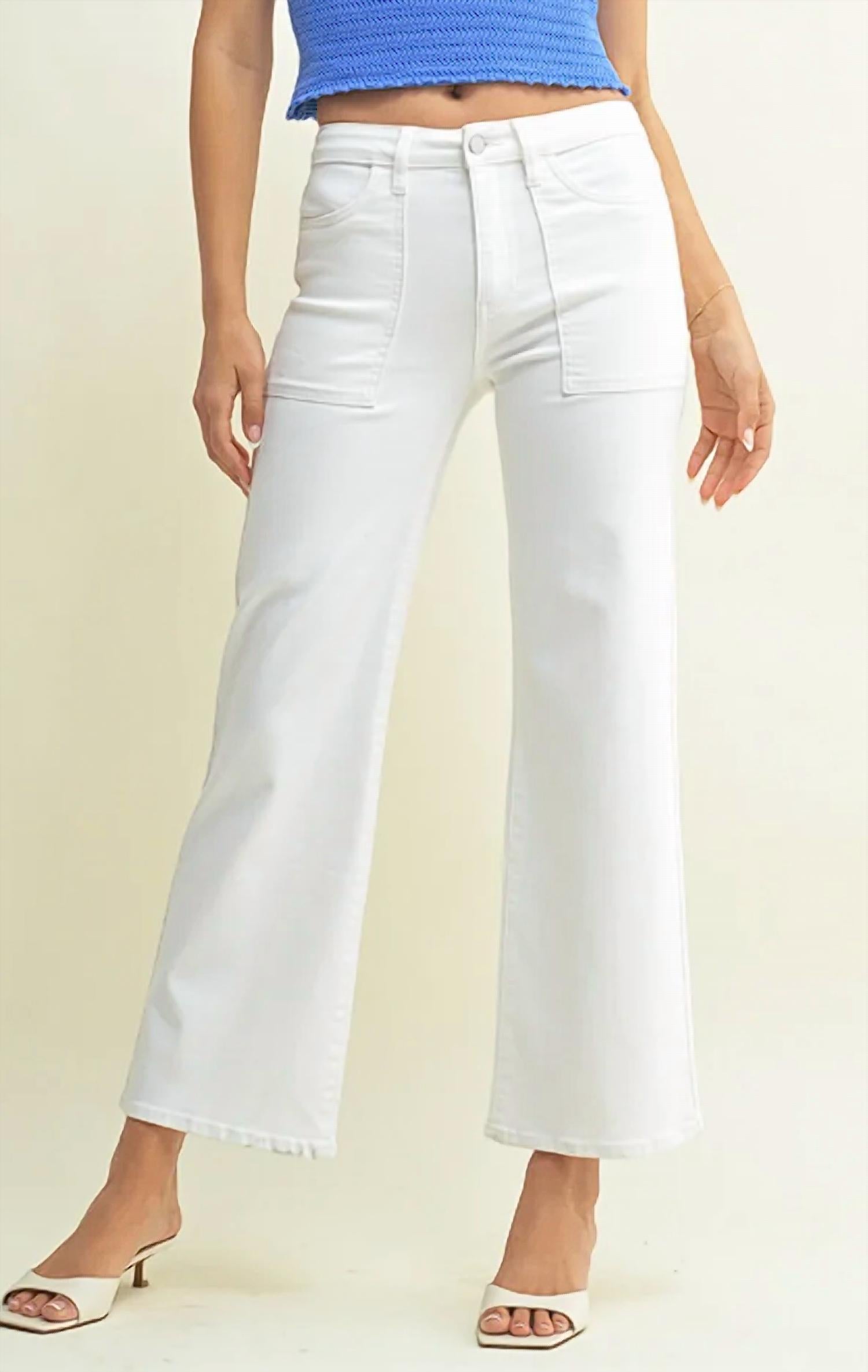 JUST USA Gracy Denim Jeans in white - women's jeans