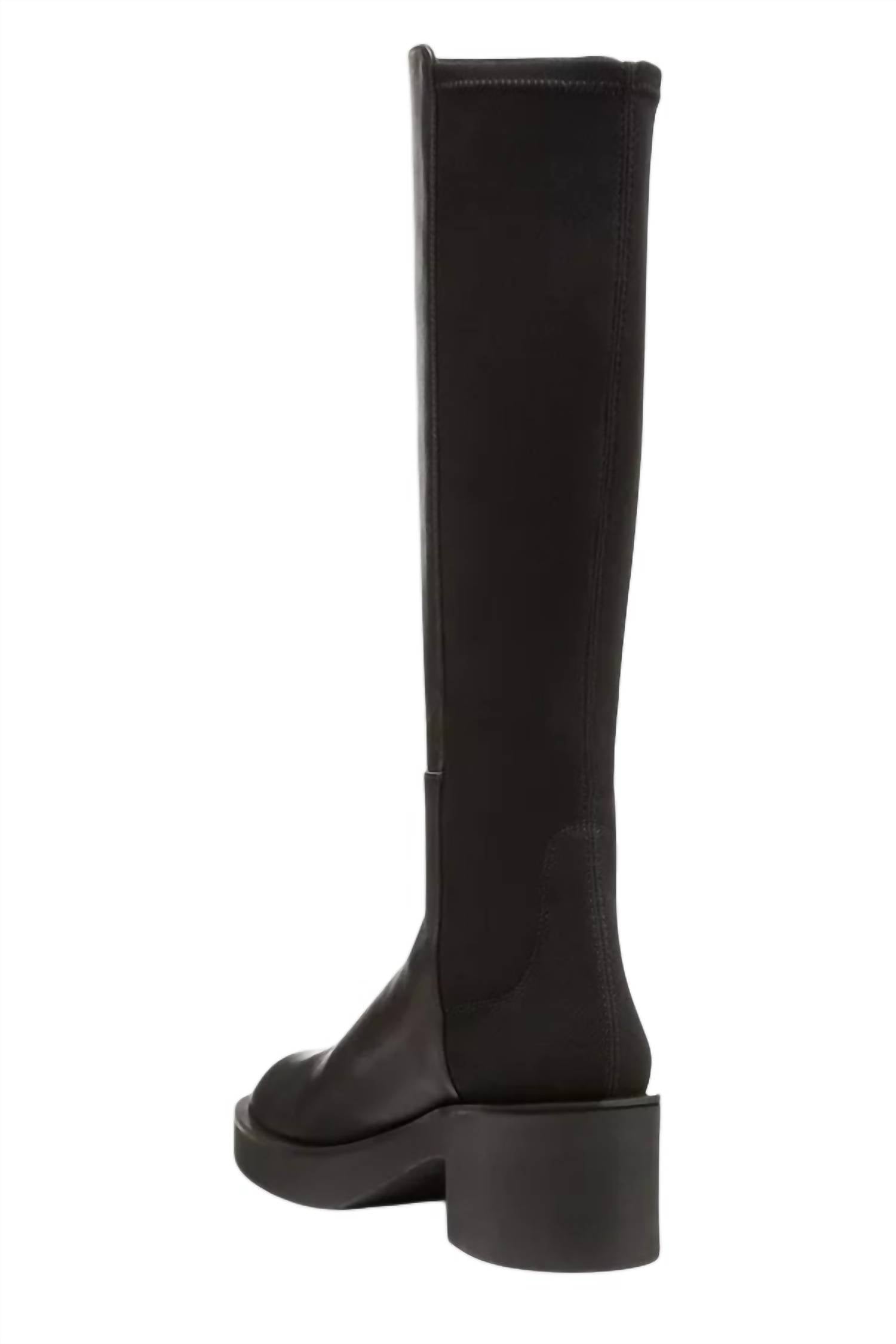 STUART WEITZMAN Women's Gotham Leather Knee-high Boots in black - women's shoe - view 4