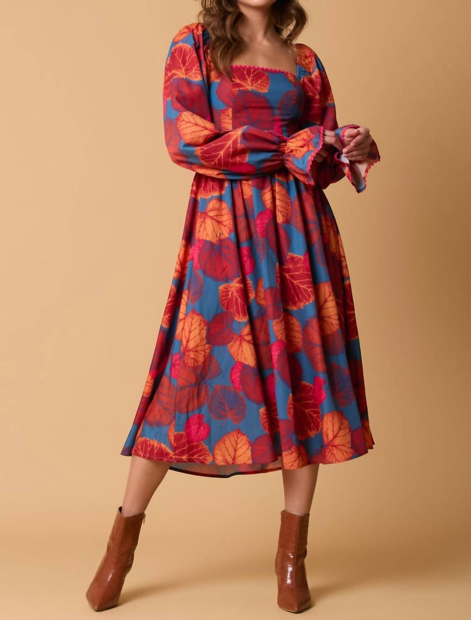 Fantastic Fawn - Hello Fall Vibes Midi Dress