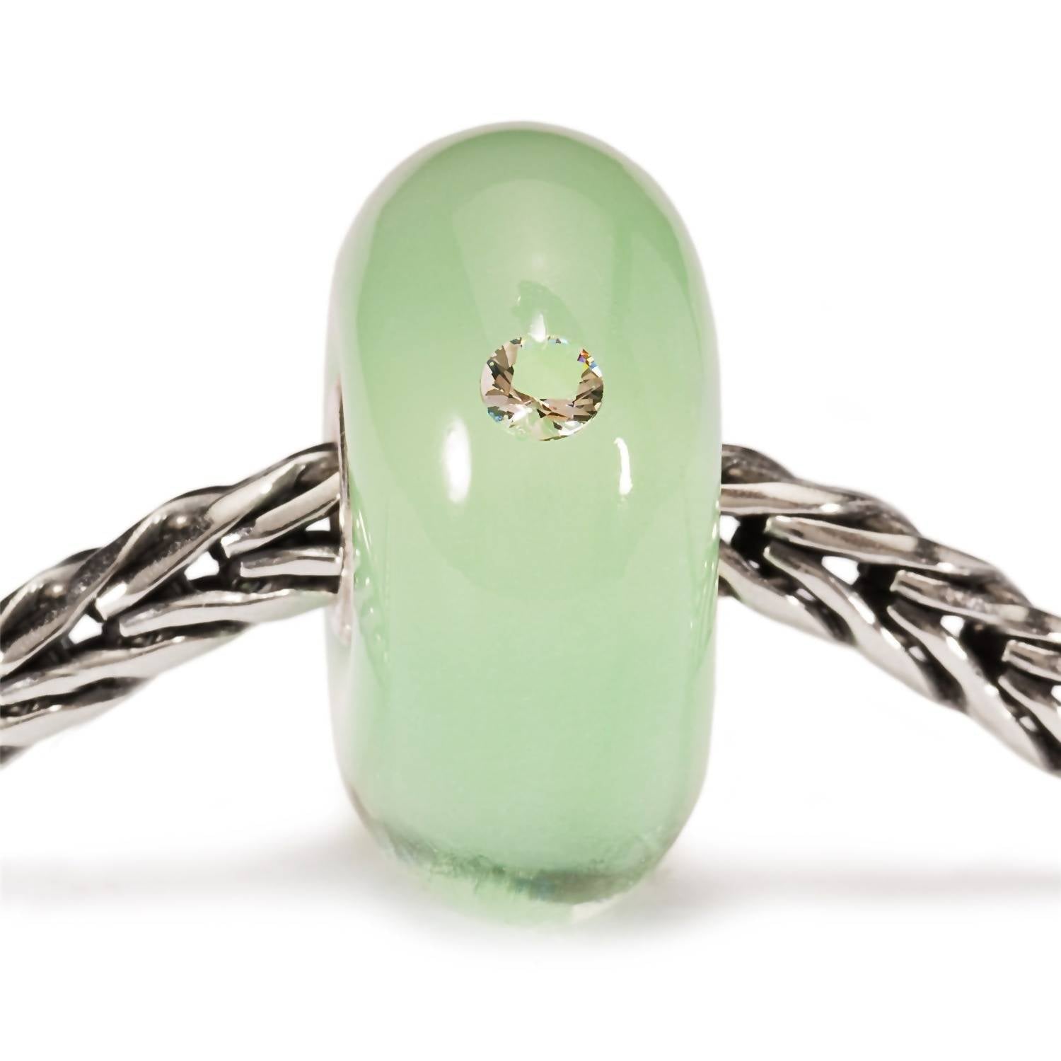 Trollbeads Women's Hope Glass Bead Charm in green - women's accessory - detail view