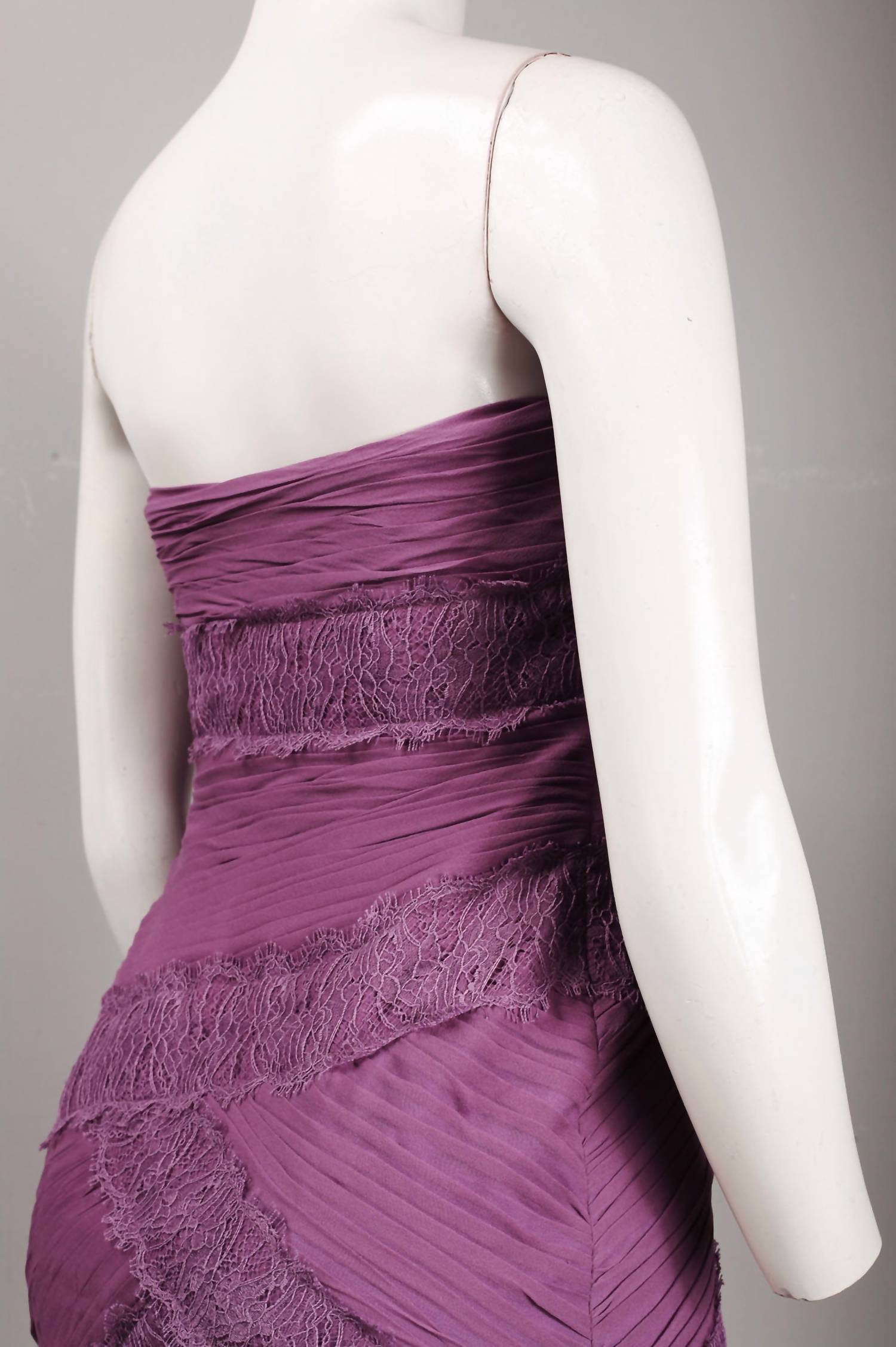 Monique Lhuillier - Women's Strapless Asymmetrical Dress