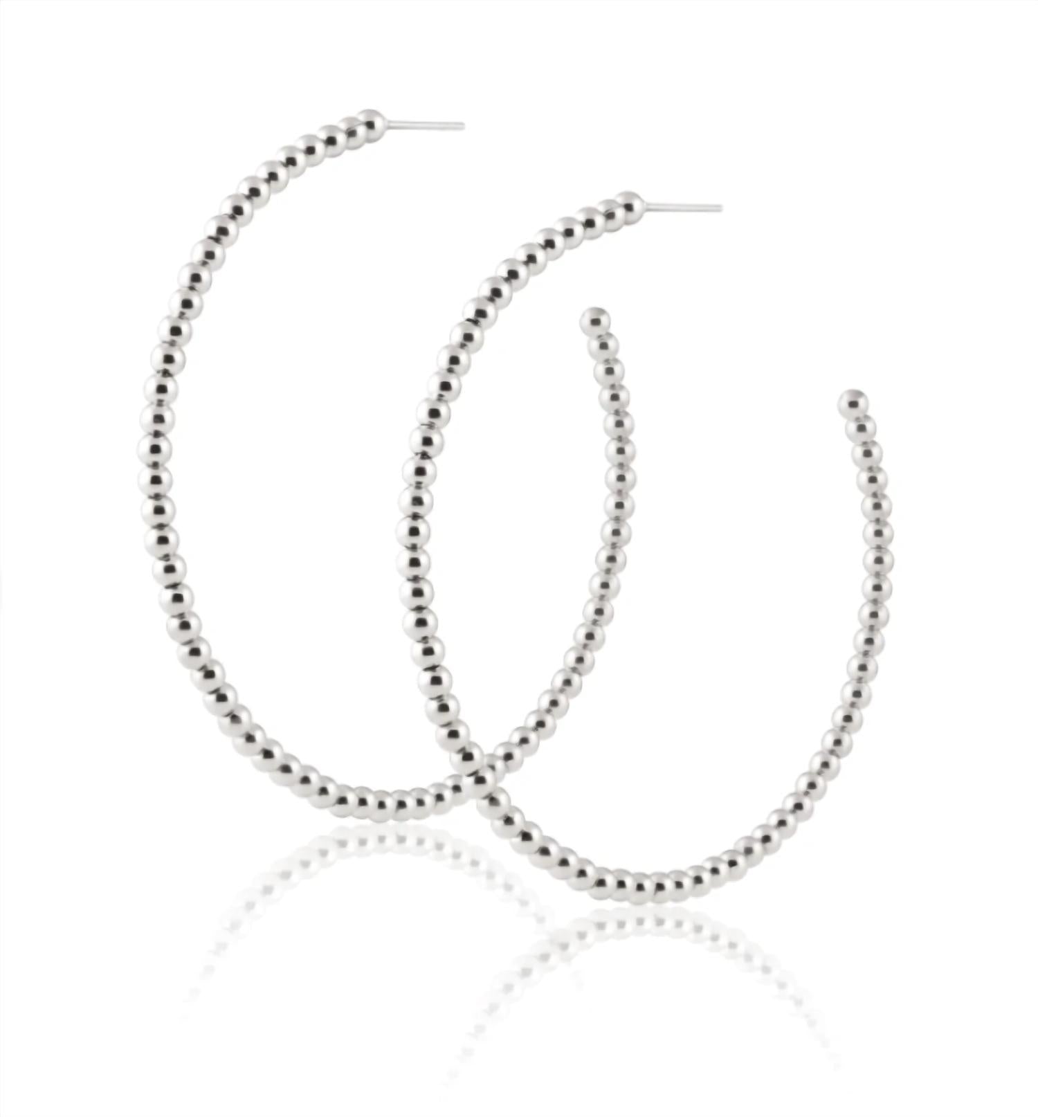 Sahira - Women's Chelsea Beaded Hoop Earrings