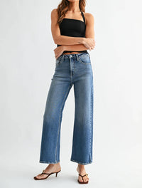 Just Black Denim - High Rise Wide Leg Jean