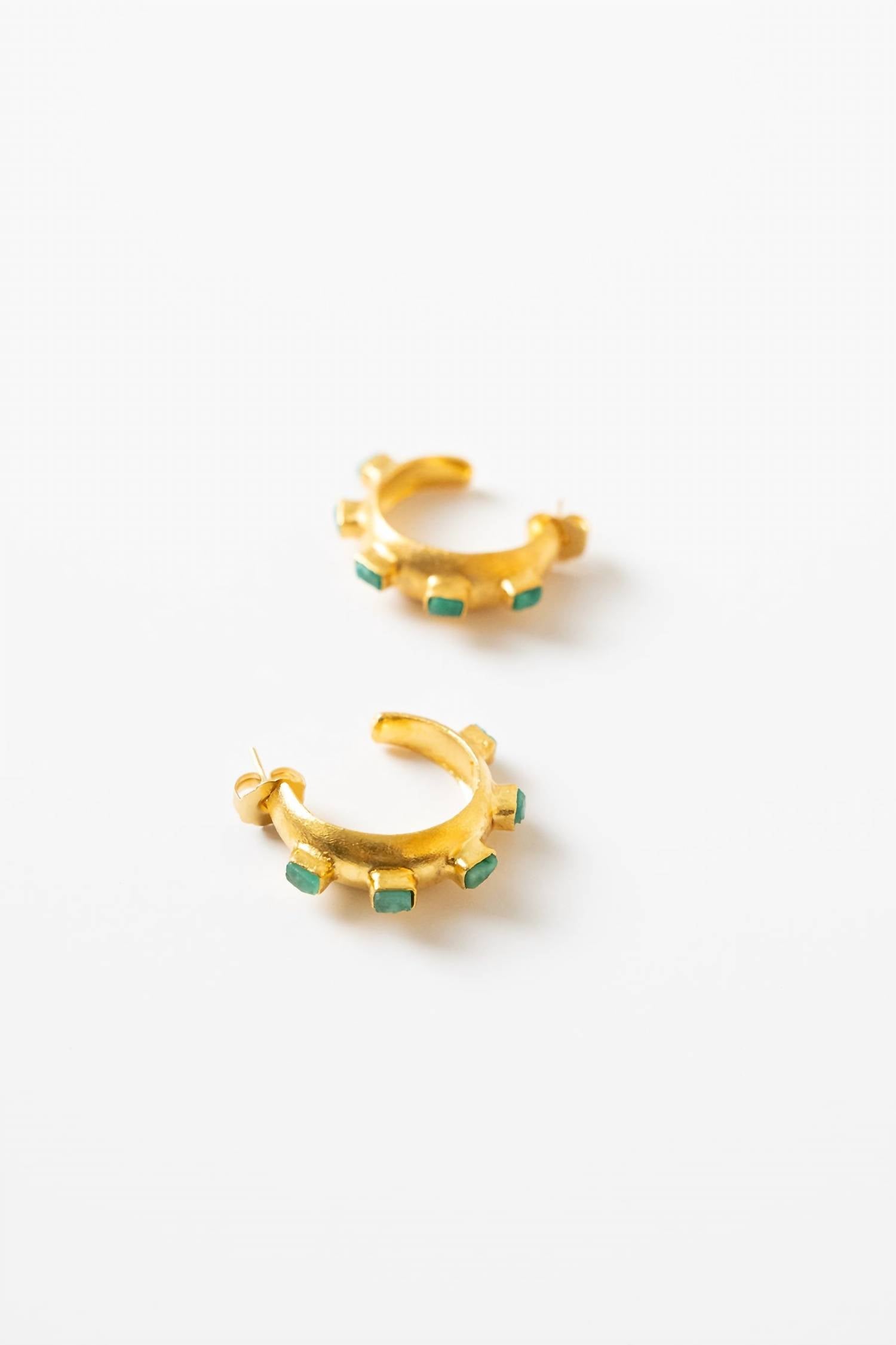 FENOMENA Women's Havana Glow Earrings in gold - women's jewelry - view 4
