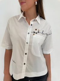 Terra - Angela Short Sleeve Boxy Top