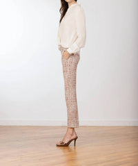 Avenue Montaigne Ben Bouclé Pant in whisper - women's pants - detail view