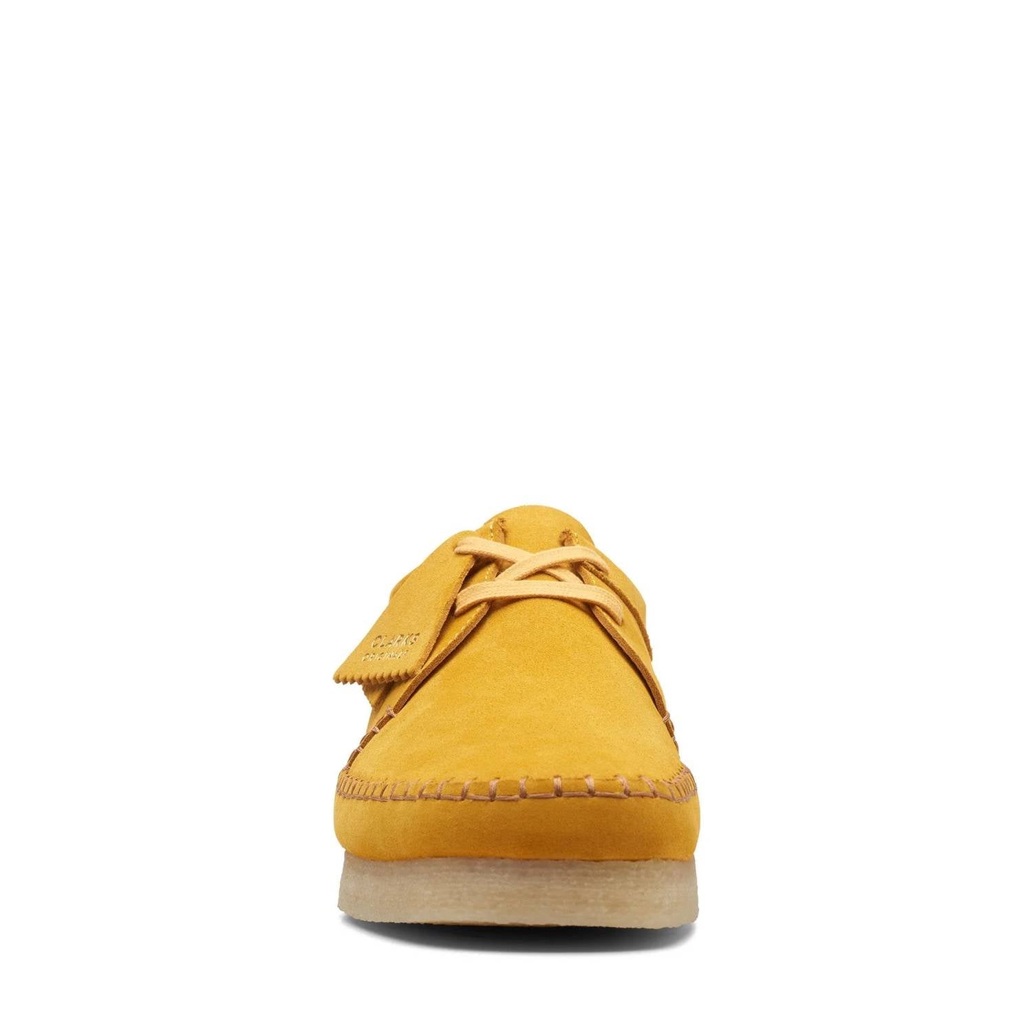 Clarks Men's Weaver Shoes in mustard suede - men's loafer - view 5
