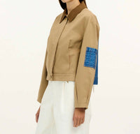 Tanya Taylor - Gabe Denim Sleeve Patch Pocket Jacket
