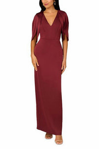 Aidan Mattox - Women's Draped Maxi Dress