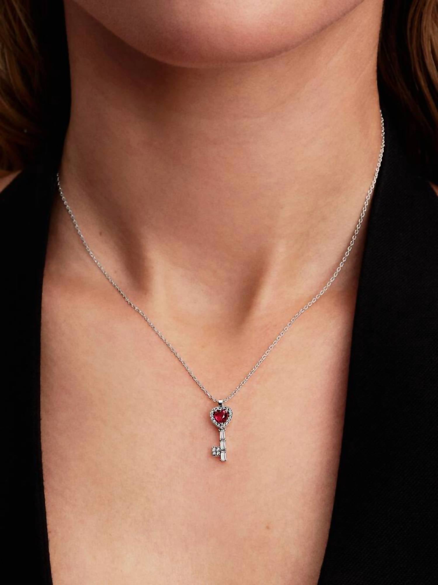 Pandora - Elevated Heart Key Collier Necklace