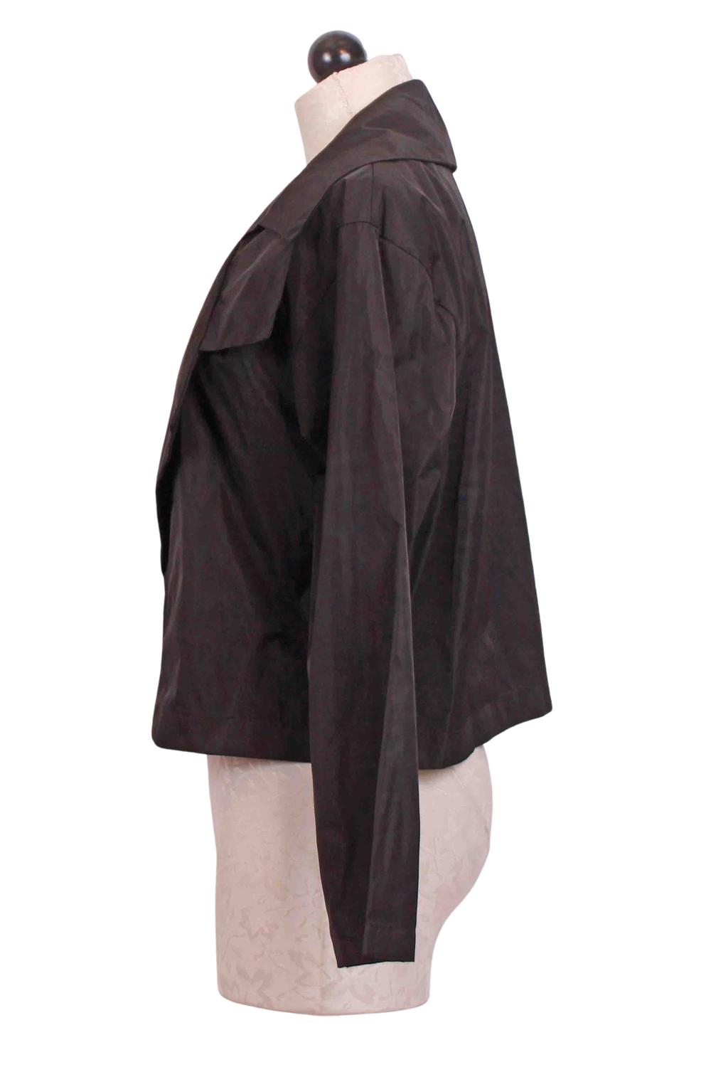 Planet By Lauren G. - Nylon Triple Collar Jacket