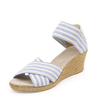 Charleston Shoe Co. - Women's Cannon Stripe Wedge Sandals