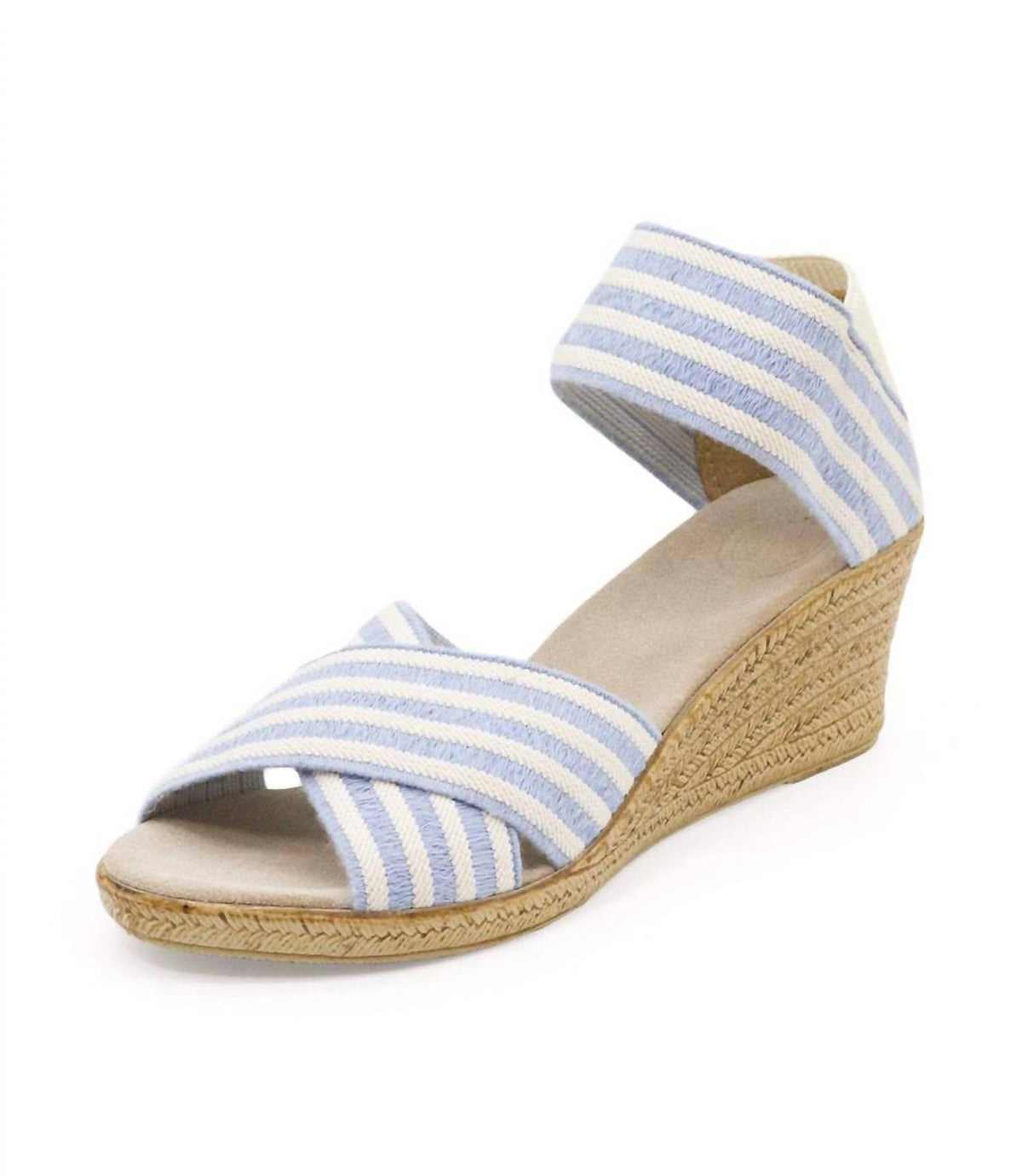 Charleston Shoe Co. - Women's Cannon Stripe Wedge Sandals