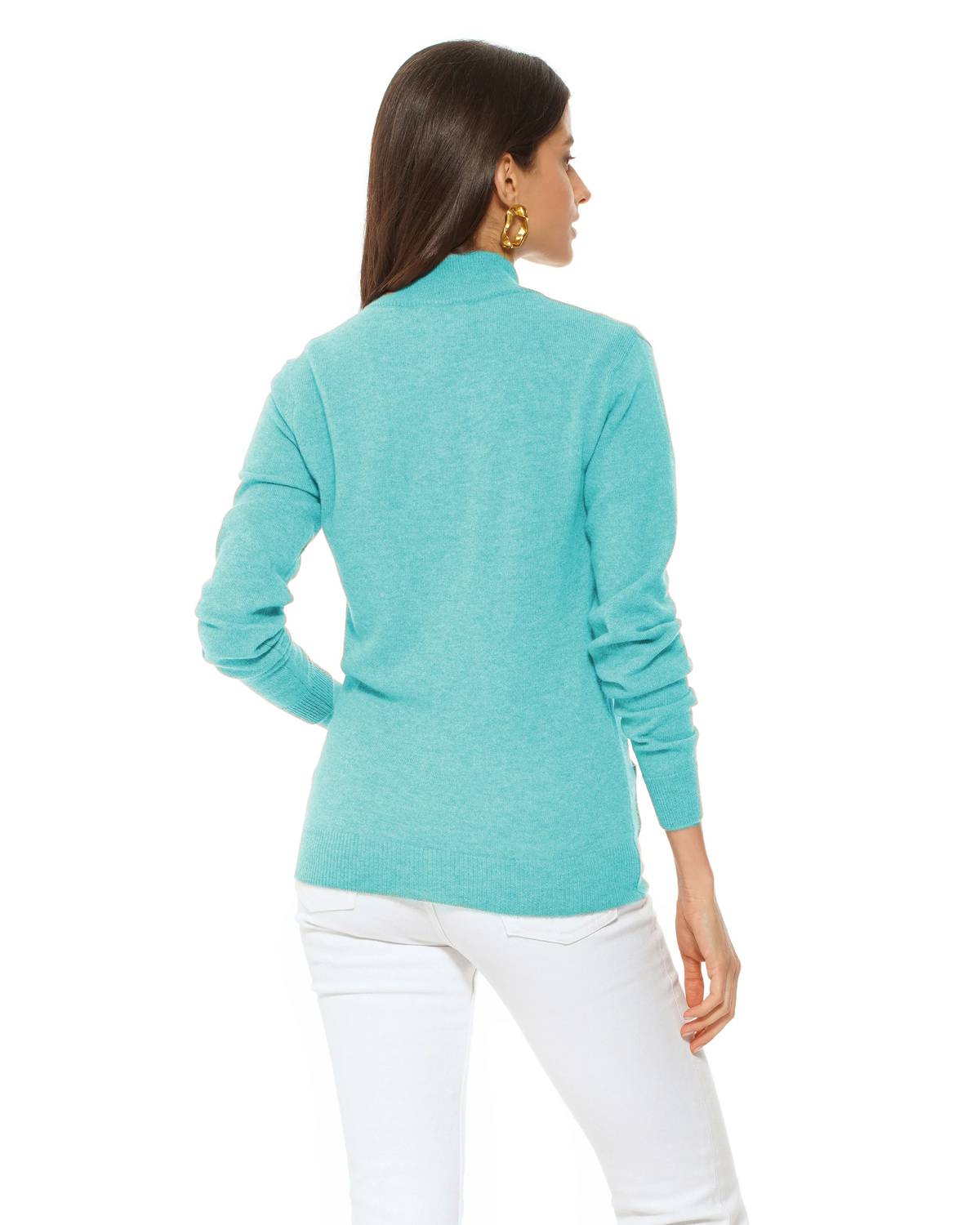 Monticelli Cashmere - Women's Pure Cashmere Zip Cardigan