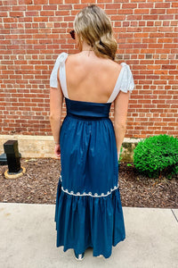 Lilbelle By Lilbelle - Emma Embroidered Bow Maxi