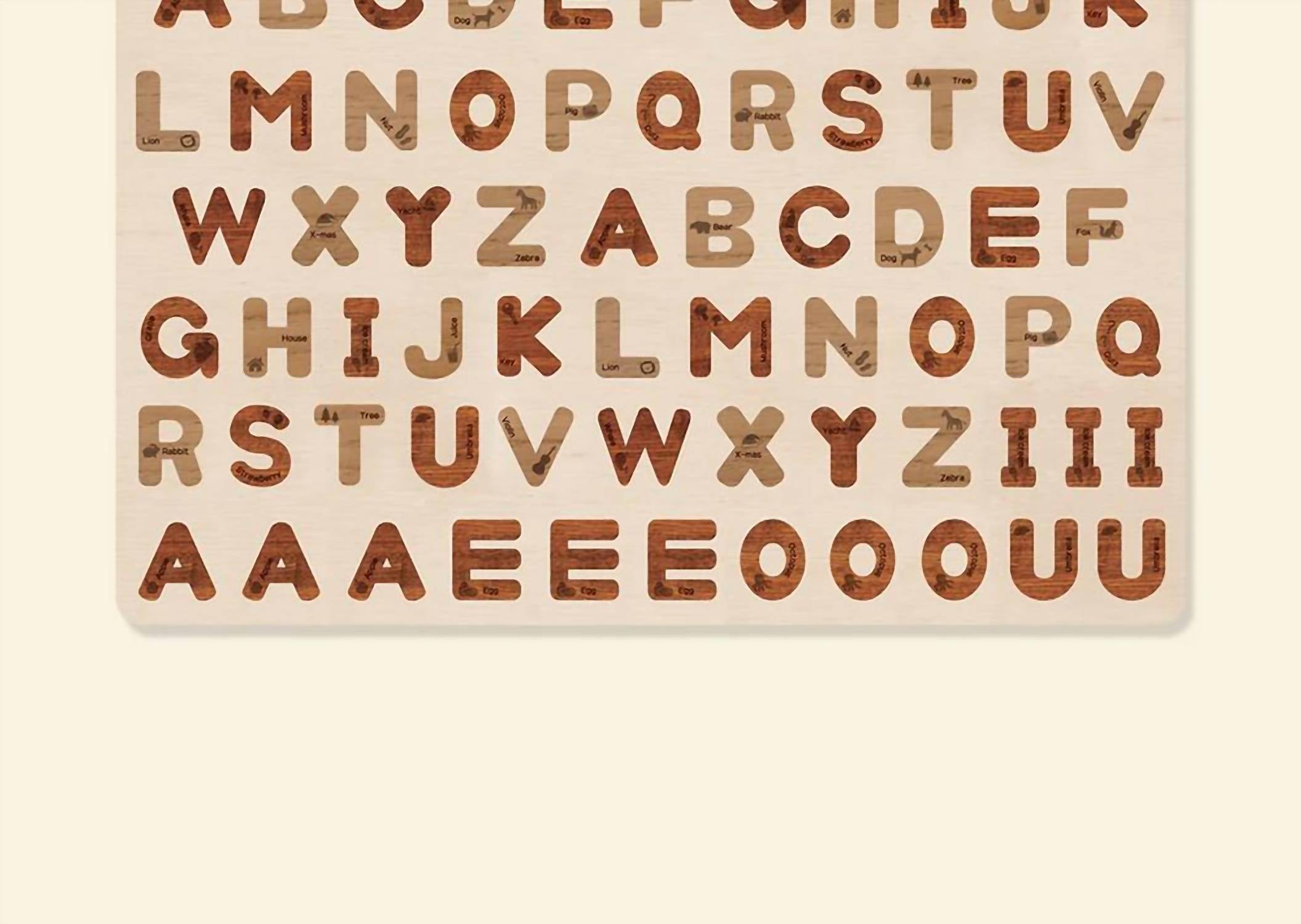 Noriter Project - Forest Magnetic Alphabet