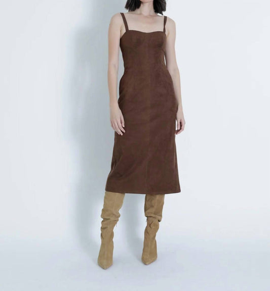 Karina Grimaldi - Olivia Suede Midi Dress