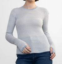 Margaret O'Leary - Shirtail Waffle Crew Top