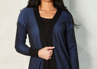 Angel Apparel - Two Tone Ribbed Cardigan