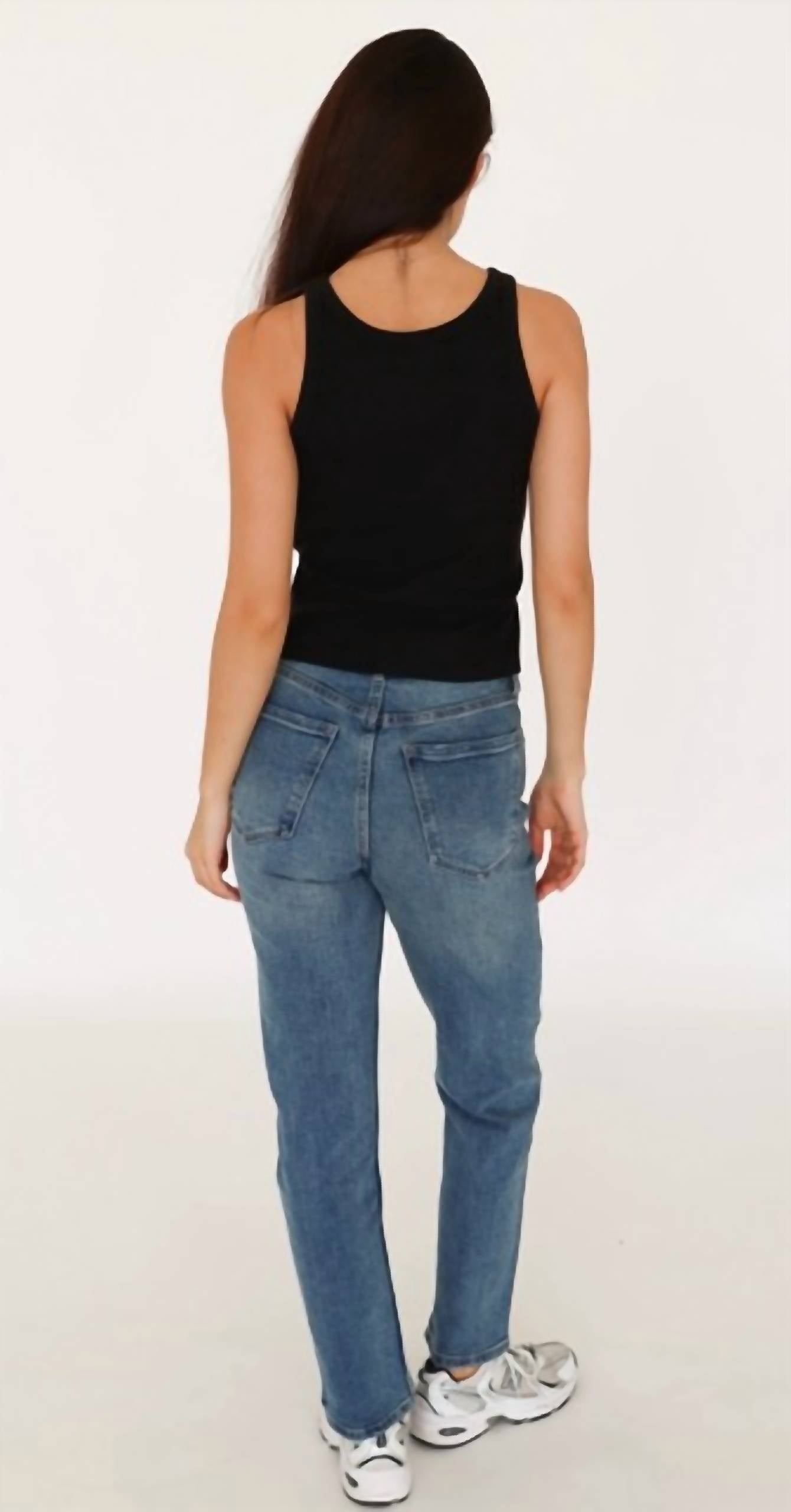 Dear John Denim - Tamia Cropped Racerback Tank Top