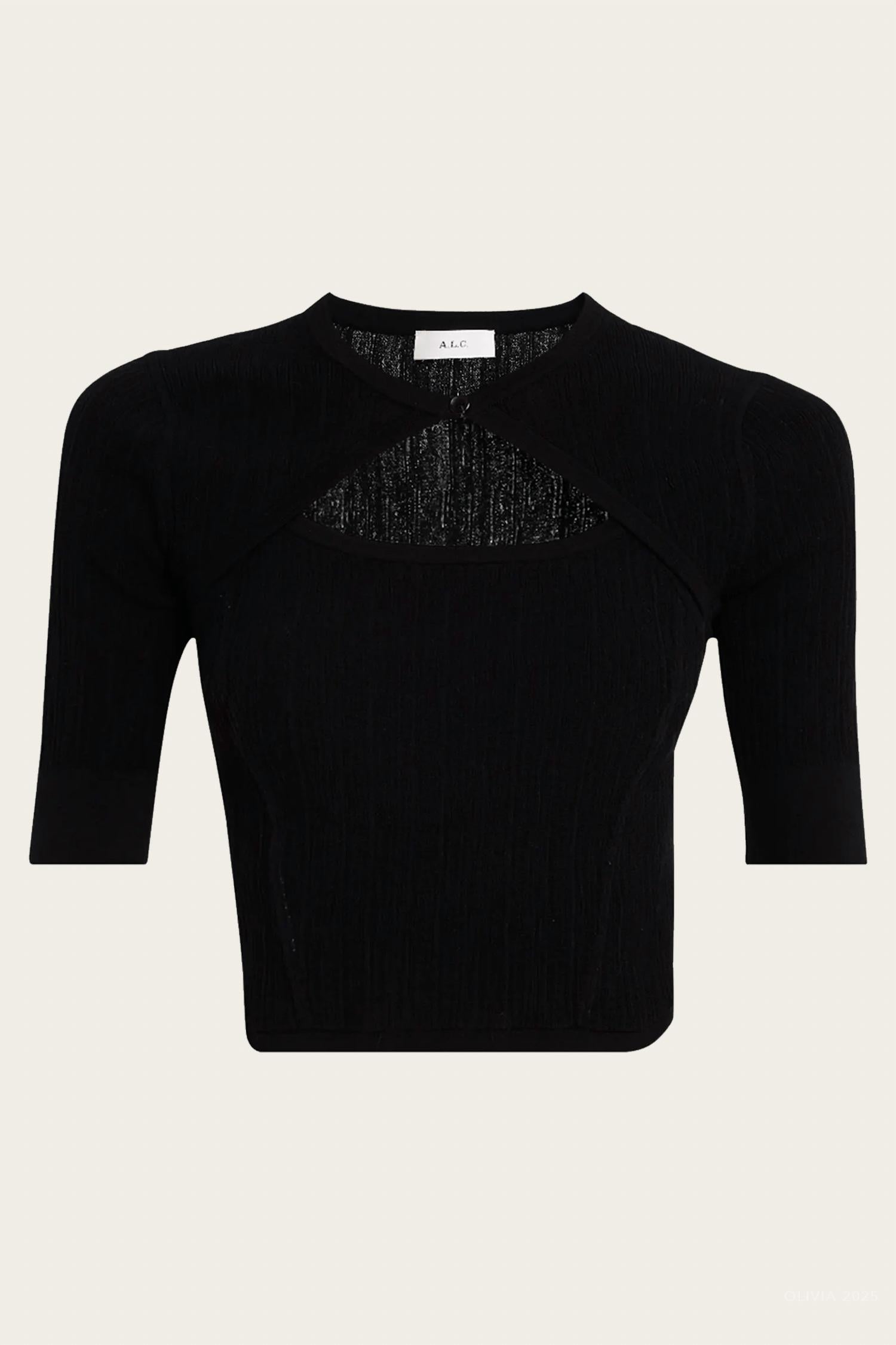 A.L.C. - Loma Fine Cotton Knit Top